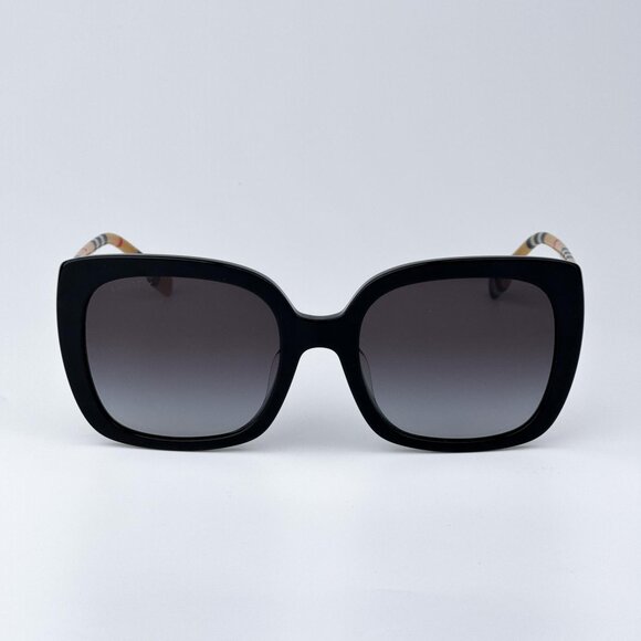 Burberry CAROLL BE4323F 38538G Women BRAND NEW Sunglasses Black Grey Gradient - Picture 4 of 12